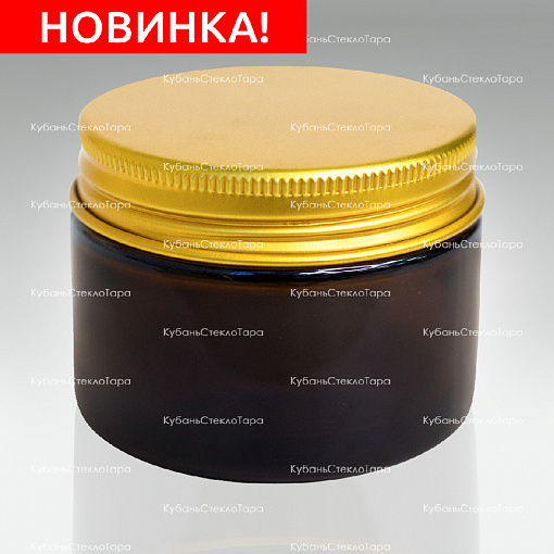 0,050 ТВИСТ коричневая банка стеклянная с золотой алюминиевой крышкой оптом и по оптовым ценам в Челябинске