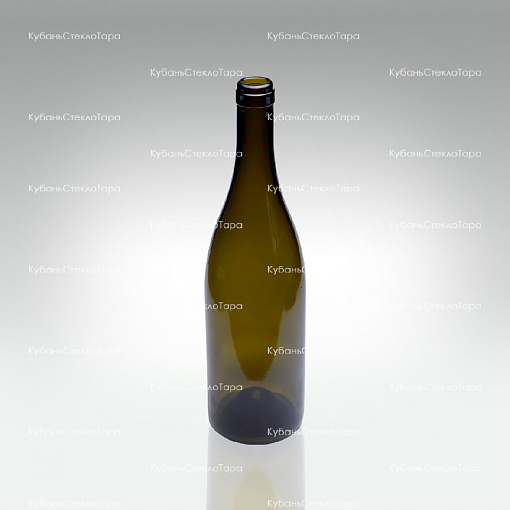 Бутылка 0,750 Бургундия оливковая (20/21/23) стекло оптом и по оптовым ценам в Челябинске