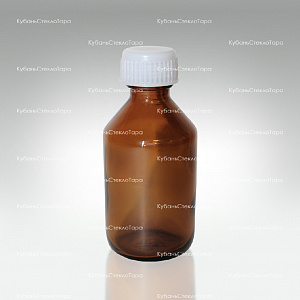 Флакон стеклянный ТВИСТ 50 см3 коричневый (пробка + крышка) оптом и по оптовым ценам в Челябинске