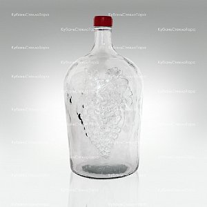 Винная бутылка 5 л (38) стекло с крышкой оптом и по оптовым ценам в Челябинске