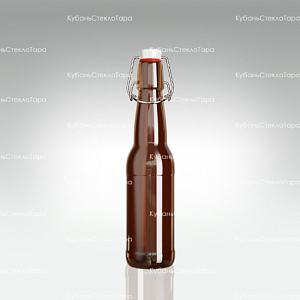 Бутылка «Бугельная» 0,330 л. (Коричневая) стеклянная с пробкой оптом и по оптовым ценам в Челябинске