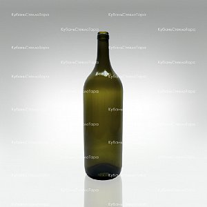 Бутылка 1,0  Бордо оливковая стекло оптом и по оптовым ценам в Челябинске