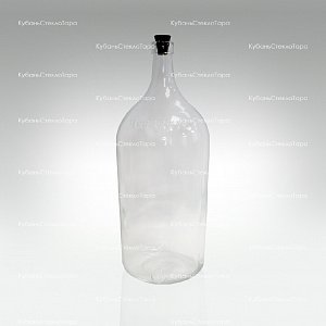 Бутыль 3,075 л "Четверть" стеклянный с пробкой оптом и по оптовым ценам в Челябинске