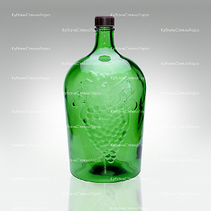 Винная бутылка 5 л (38) зеленая стекло оптом и по оптовым ценам в Челябинске