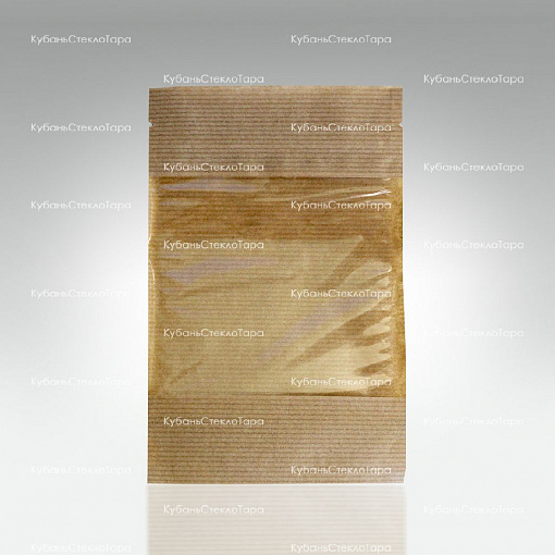 Крафт-пакет 120*185 окно 7см (зип-лок) оптом и по оптовым ценам в Челябинске