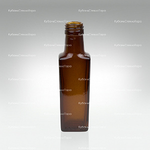 Бутылка 0,100  Гранит ВИНТ (28) Коричневая стекло оптом и по оптовым ценам в Челябинске